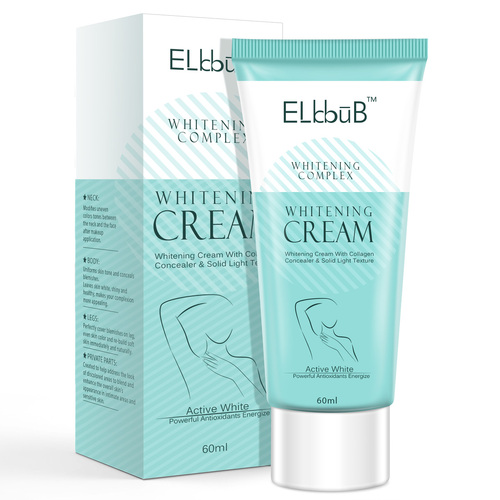 Elbbub Dark Skin Whitening Cream Body Armpit Neck Knees Bleaching Brightening Lightening Underarm Legs Removal Permanent Lotion Home