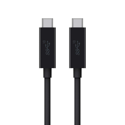 Belkin USB 3.1 Type C Male to USB Type-C Male Cable, 3A Charge, for MacBook, Monitor, up to 10 GB/s,USB-IF Certified, Black