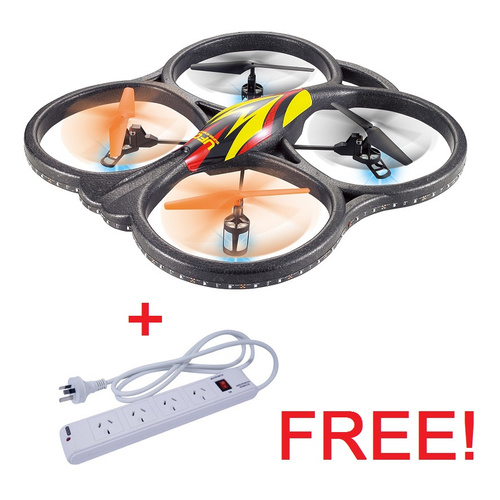 XIAO BAIMA T-SMART XBM-31 Big Size R/C Radio Control UFO Drone Quadcopter RTF + Astrotek AU Power Board 4-way Safety Switch