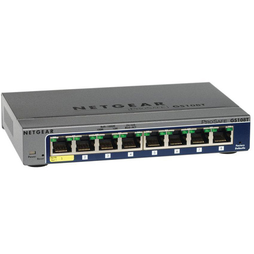 Netgear GS108T-200AUS 8-Port Full Duplex Gigabit Smart Switch