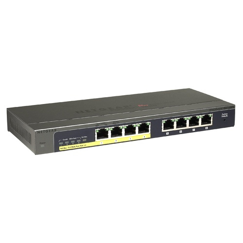 Netgear GS110TP ProSAFE 8-port Gigabit PoE Smart Managed Switch with 2 GB Fiber SFP