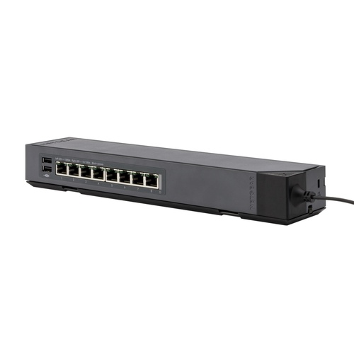 Click Switch 8-port Gigabit 16Gbps 2 USB ProSafe Plus Netgear GSS108E-100AUS