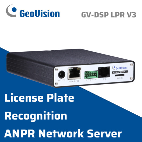GeoVision License Plate Recognition ANPR IP Security Video Server GV-DSP LPR V3