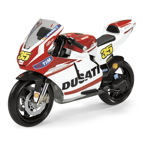 Peg Perego Ducati GP Original Licensed 3+ Kids Electric motorbike with 12Volt Engine 2 Gears up to 7.6km/h