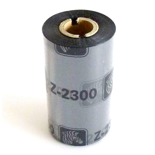Zebra J2300 Wax Ribbon for thermal transfer printers, 110mm x 74m roll