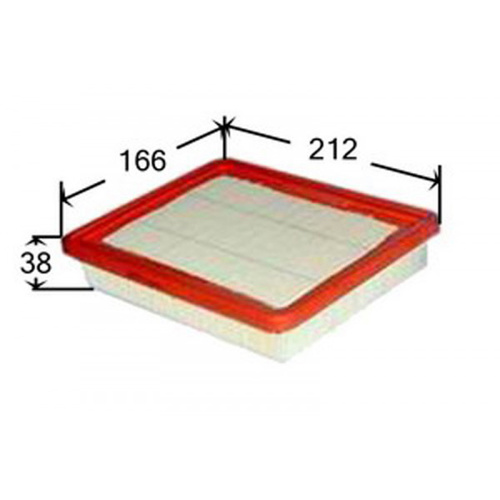 Engine Air Filter Equiv to 1444-P9 CA5496 90412779 E250L50L