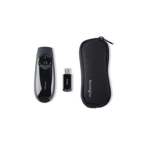 Wireless Presenter/Pointer Green Laser Cursor Control 45m Plug & Play Kensington K72426