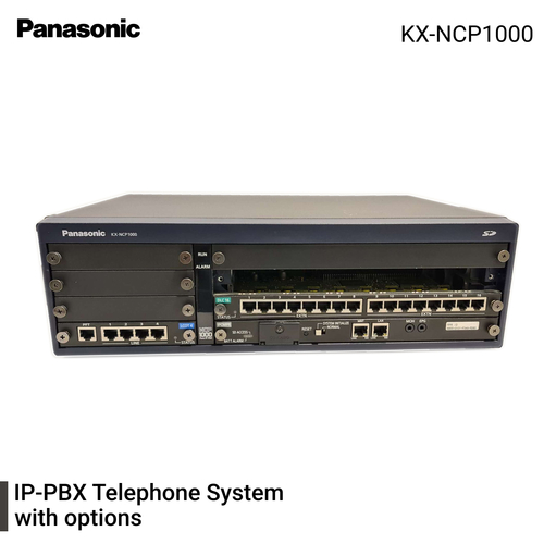 Panasonic IP Phone System Telephone IP-PBX KX-NCP1000 Control Unit with options