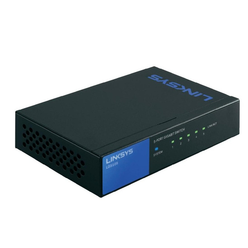 Linksys LGS105 5-Port Business Desktop Gigabit Switch