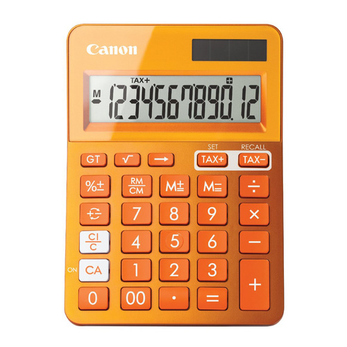 Canon LS-123K Desktop Tax Calculator, Orange