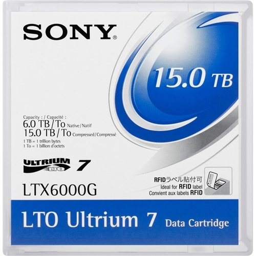 Sony LTO-7 Ultrium 7Gen High-Capacity 6TB/15TB(Compressed) Data Tape Cartridge with Case