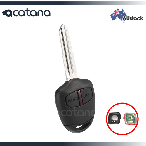 for Mitsubishi Triton 2006 2007 - 2015 Complete Remote Car Key 2 Button Fob MIT8