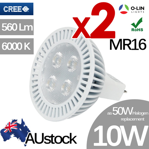 2x 10W LED MR16 Spotlight