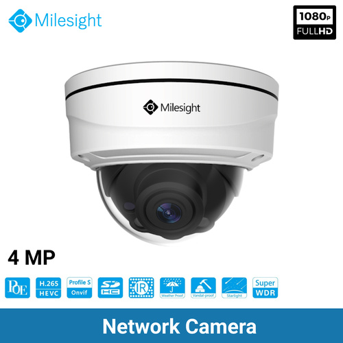 Security Camera Home 1080p 4MP CMOS H.265  Full HD Remote Zoom Milesight C4472