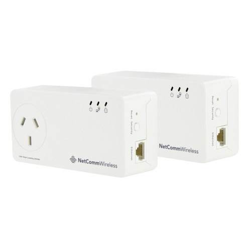 Powerline Kit with AC Pass-through 500Mbps, NP511, NetComm
