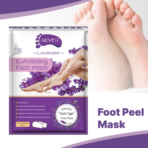 Nifeishi Foot Peel Mask Spa Feet Exfoliating Socks Hard Dead Skin Callus Soft Remover (1 pare)