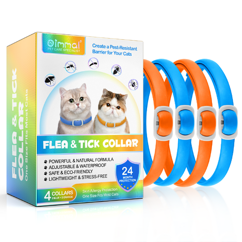 Oimmal Cat Flea & tick collar (blue+orange)