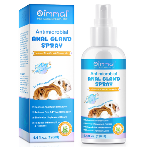 Oimmal Antibacterial Pet Anal Gland Spray for Dog Pet Clean Health Anti Itch Odour