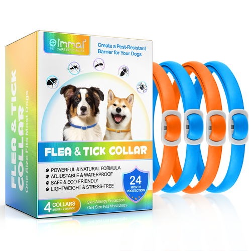 Oimmal Dog Flea & tick collar (blue+orange)
