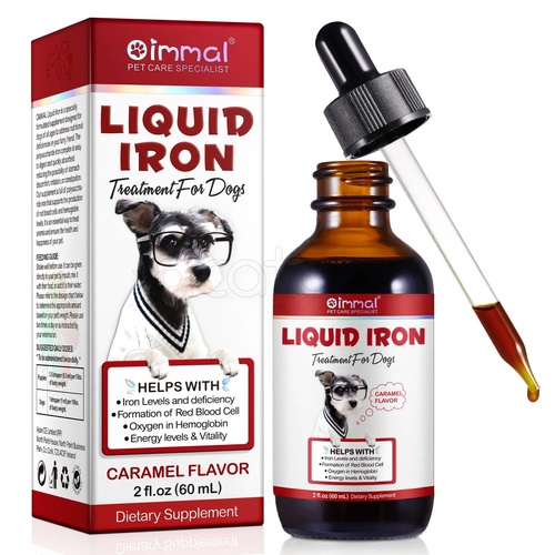 Oimmal Liquid Iron for Dogs - Blood Health Support, 60ml
