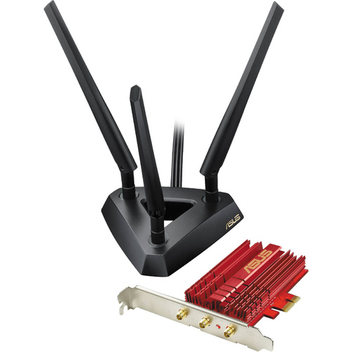 Asus PCE-AC68 AC1900 Dual-Band Wireless PCI-Express Internal Adaptor with External Flexible Antenna, 802.11a/b/g/n/ac