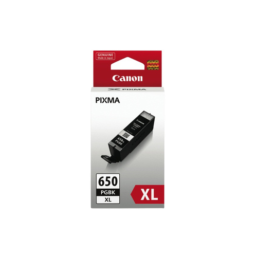 Canon PGi650XLBK Cartridge High Yield XL Size Pigment Black Extra Large Ink Tank