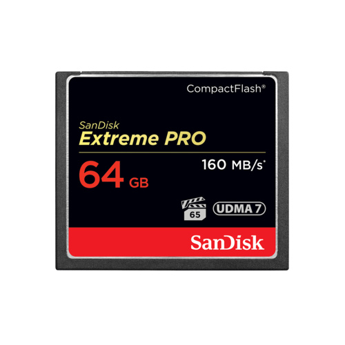 CompactFlash SanDisk 64GB Extreme Pro Memory Card 160MB/s SDCFXPS-064G-X46