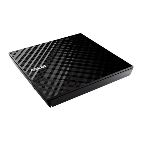 Asus SDRW-08D2S-U LITE BLACK  External Slim DVD BURNER 8X DVD WRITING SPEED USB 2.0 INTERFACE