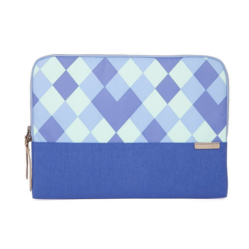 STM Grace 13" soft sleeve for MacBook, Ultrabook or other similarly sized laptops, blue diamonds