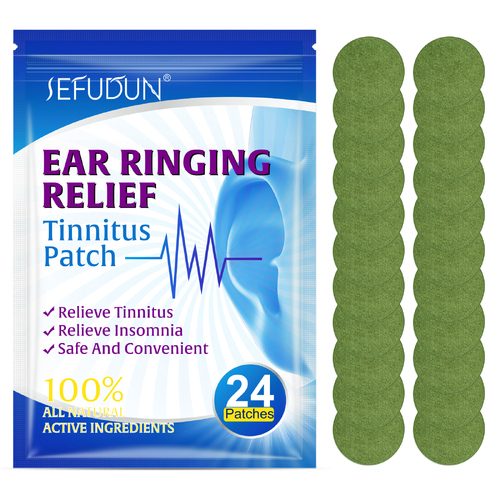 Sefudun Ringing Ear Relieving Patches 24pcs Natural Herb Pain Relief Care Pads