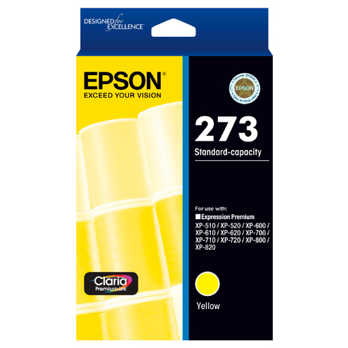 Epson 273 Std Capacity Claria Premium Yellow ink