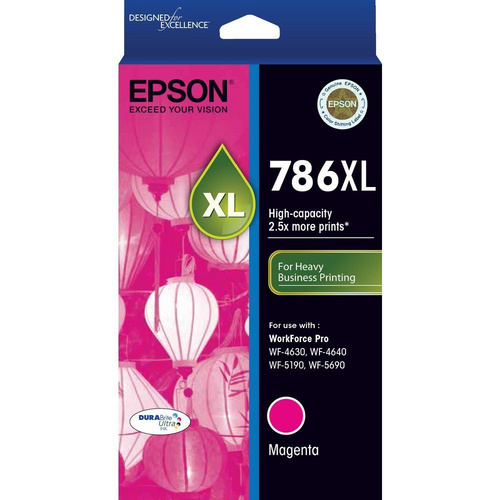 Epson 786XL High Capacity DURABrite Ultra Magenta ink - WorkForce Pro WF-4630, WF-4640