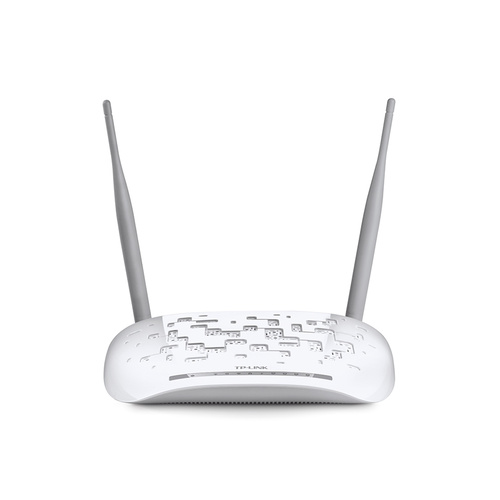TP-LINK TD-W9970 N300 Wireless VDSL2 ADSL Modem Router Interchangeable LAN WAN Port - Compatible with Fiber Cable service One USB Port for Storage
