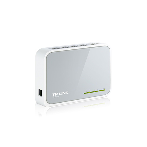 TP-Link TL-SF1005D 5-Port Unmanaged 10/100Mbps Desktop Switch, Plastic Case