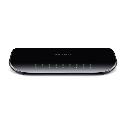TP-Link TL-SG1008D 8-port Desktop Gigabit Switch, 8 10/100/1000M RJ45 Ports, Plastic Case