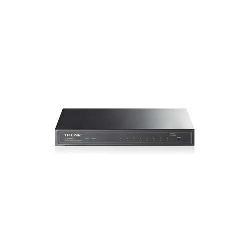 TP-Link TL-SG2008 8-Port Gigabit Smart Switch, 8x 10/100/1000Mb/s RJ-45 Ports, 802.1Q VLAN, ACL, Port Security,  fanless, energy-efficient