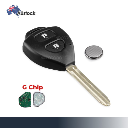 for Toyota Yaris Corolla Hilux Complete Replacement Remote Car Key Fob 2 Button