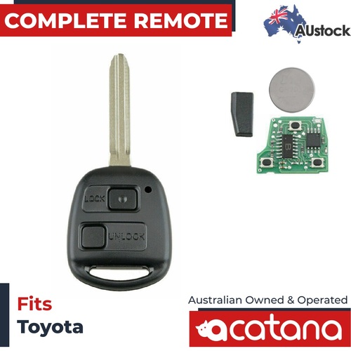 Remote Car Key For Toyota Avensis Verso 2001 - 2003 (4C Chip, 433 MHz, 2B)