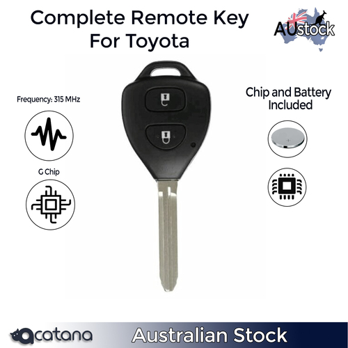 Acatana Complete Remote Car Key for Toyota Corolla Tarago RAV4 2009 - 2013 G Chip 315MHz