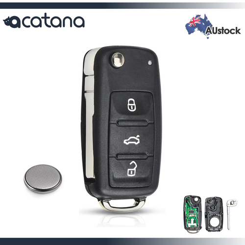 Complete Remote Car Key Fob for VW Golf Polo Jetta Tiguan 3B 434MHz 5K0837202AD