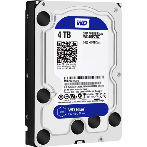 Western Digital Blue 4TB 5400RPM SATA III 6 Gb/s 64Mb Cache Desktop 3.5-inch HDD WD40EZRZ