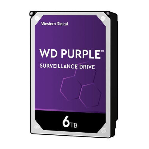 Hard Drive 6TB 64MB WD Purple Surveillance Western Digital WD60PURZ
