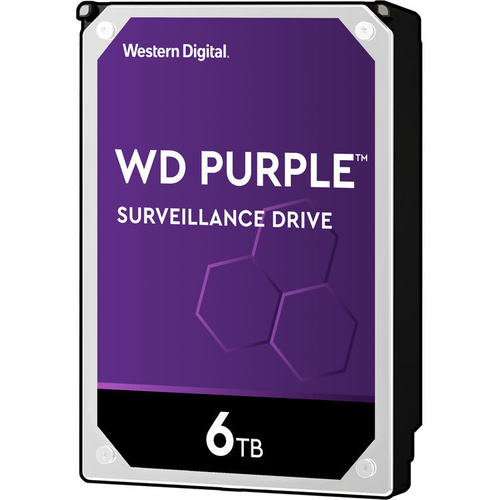 6TB Purple 5400 rpm SATA III 3.5" Internal Surveillance Hard Drive WD WD60PURZ