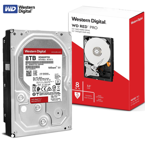 8TB 3.5" WD Red Pro 7200rpm 256Mb Internal NAS Hard Disk Drive Western Digital WD8003FFBX
