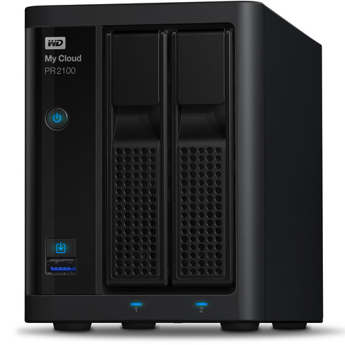 WD My Cloud PR2100 8TB 2-Bay NAS Server (2 x 4TB) WDBBCL0080JBK-SESN