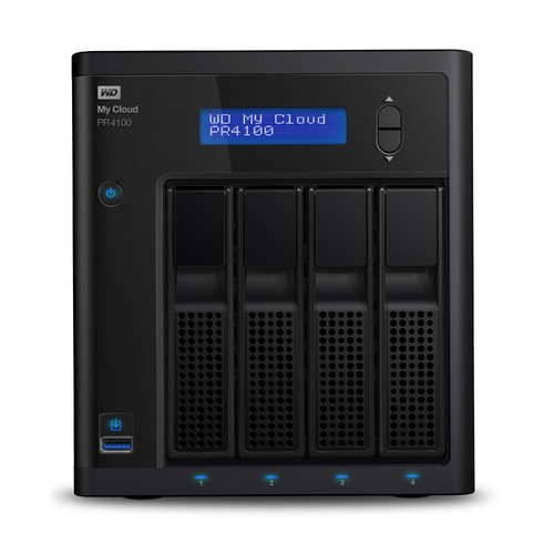 WD My Cloud PR4100 8TB 4-Bay NAS Server (4 x 2TB) WDBNFA0080KBK-SESN