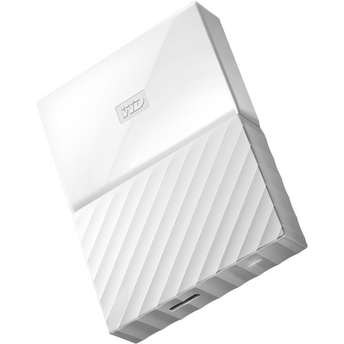 WD 4TB My Passport USB 3.0 Secure Portable Hard Drive (White) WDBYFT0040BWT-WESN