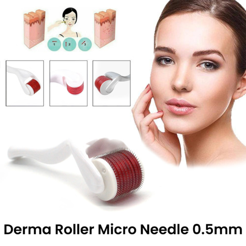 DermaRoller Micro Needle 0.5mm Skin Care Anti Aging Derma Roller Titanium AU