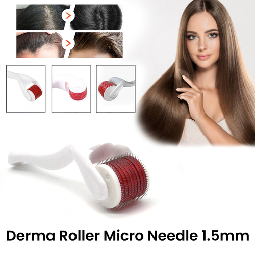 Derma Roller Micro Needle 1.5mm Titanium Skin Hair Loss Regrowth DermaRoller AU